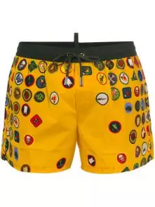 dsquared2 underwear short collections hommes k110 yellow